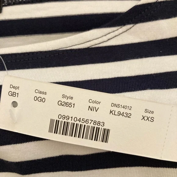 NWT J.Crew short sleeve striped cotton dress - Picture 8 of 8